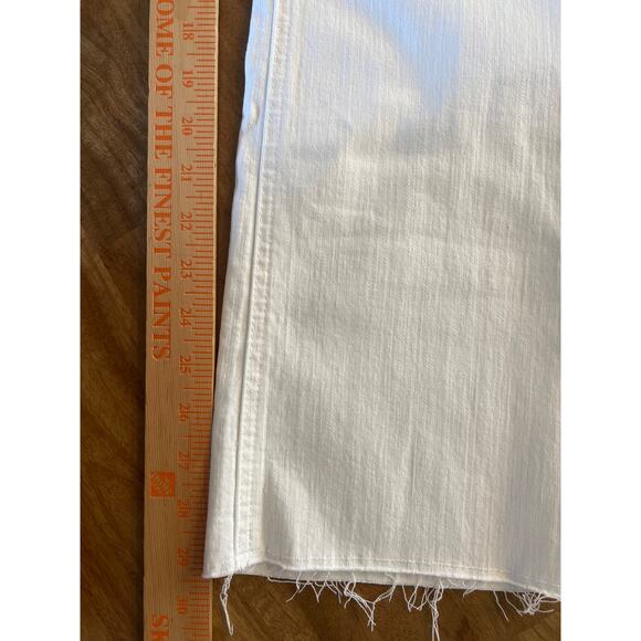 J Crew 9" Demi Boot Crop Jeans in White Wash Women's 28 Tall NWOT - Picture 12 of 12